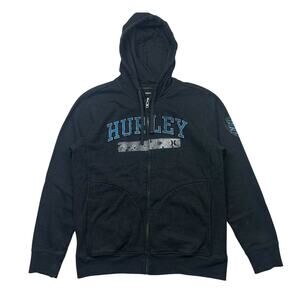 Hurley Retro Zip-Up Black Graphic hoodie